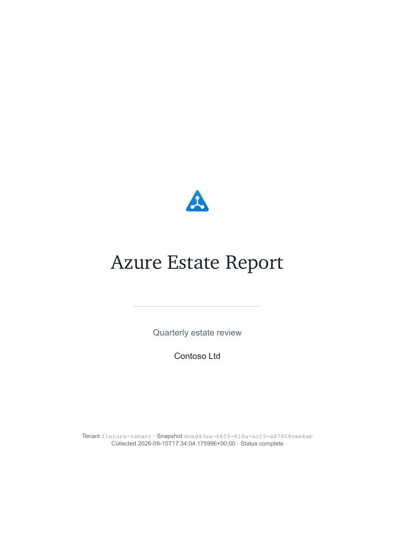 Azure Estate Report page 1